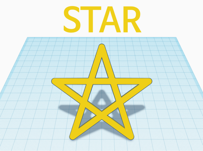 [1DAY 1CAD] STAR 3d printed 
