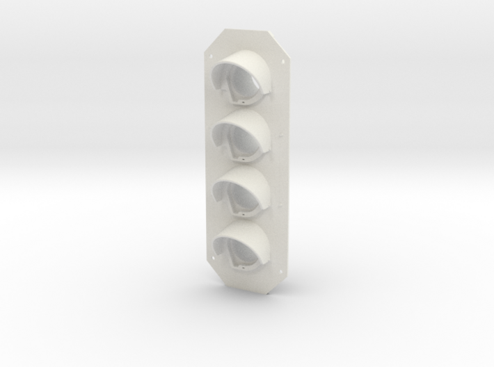 RhB Main signal front plate - 4 aspects 3d printed