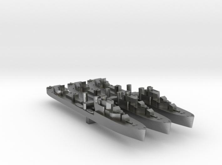 3 pack Havant class destroyer 1:3000 WW2 3d printed