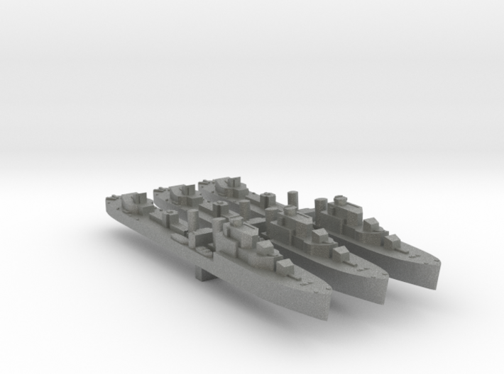 3 pack Havant class destroyer 1:3000 WW2 3d printed