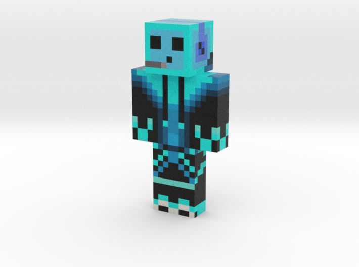 dj_slime_bleu_64x32 | Minecraft toy 3d printed