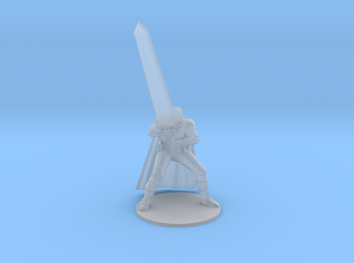 Berserk Guts DnD miniature for games and rpg base 3d printed 
