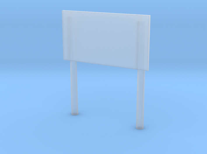 '1-50 Scale' - Sign with Posts 3d printed