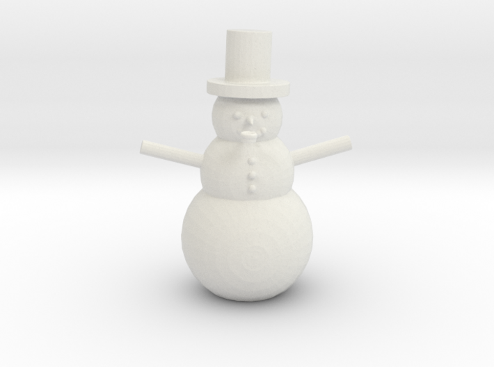 snowman 3d printed