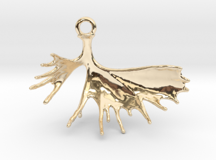 &quot;Hook&quot; Shed Antler Necklace/Hanger/Keychain 2.75&quot; 3d printed