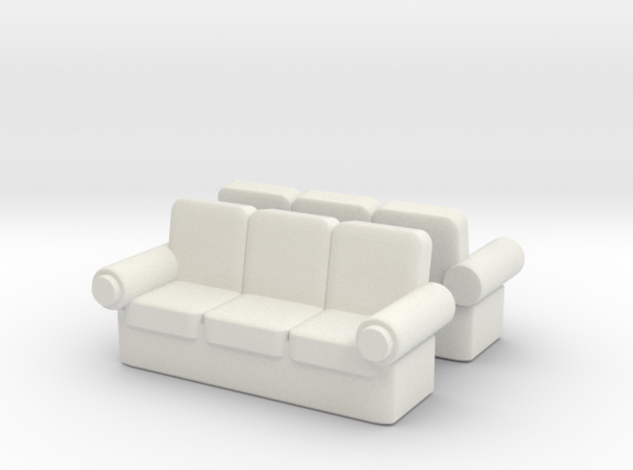Sofa (x2) 1/100 3d printed
