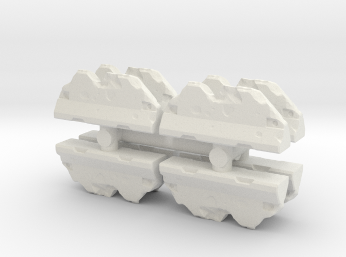 Wrecked Traffic Barrier (x8) 1/160 3d printed