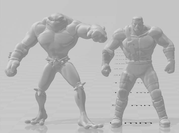 Final Fight Haggar DnD miniature for games rpg 3d printed 