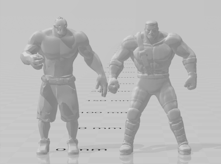 Final Fight Haggar DnD miniature for games rpg 3d printed 