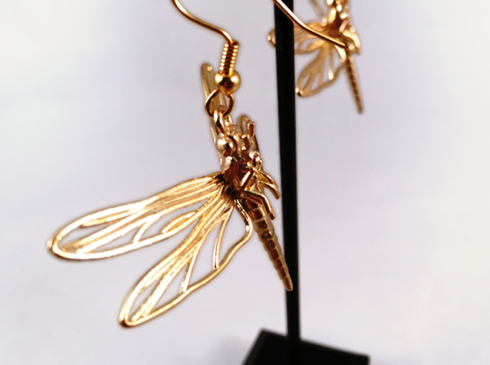 Dragonfly Earrings Large 3d printed 