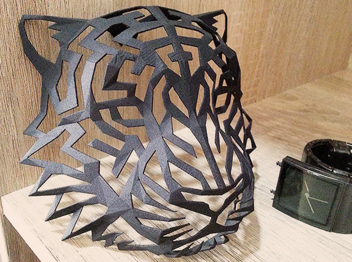 Tiger Head (M) Faux Taxidermy 3d printed 