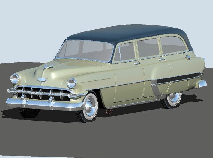 1954 Chevy Wagon Bel-air 3d printed Render