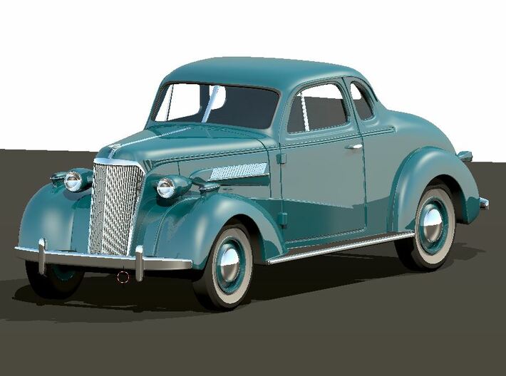 1937 Chevy Coupe 3d printed Render 