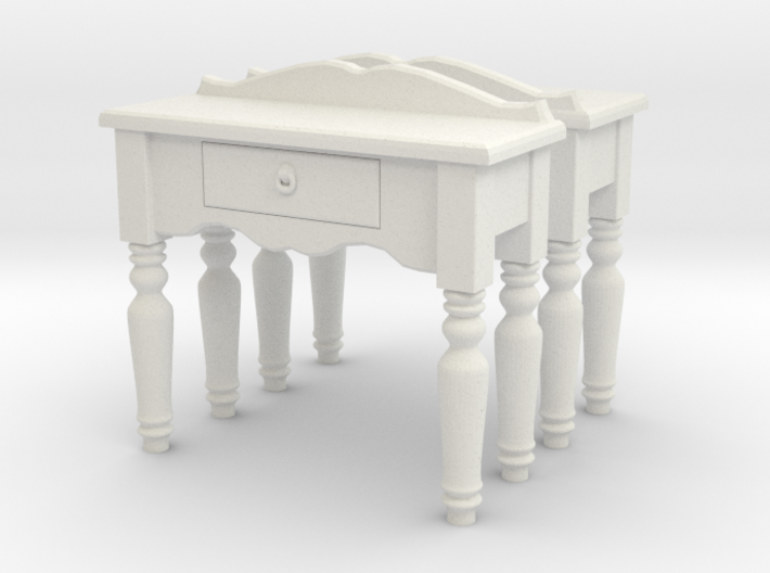 Hall side table 01. O Scale (1:48) 3d printed