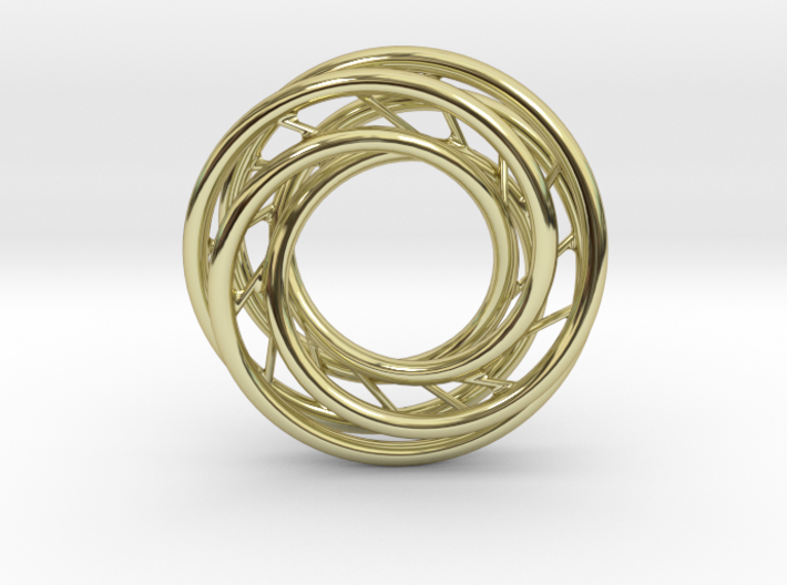 5 Year Anniversary Torus Pendant 3d printed