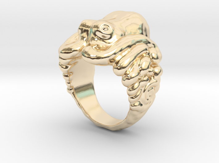 Octopus Ring 3d printed