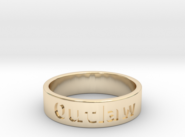 Outlaw Mens Ring 20.6mm Size11 3d printed