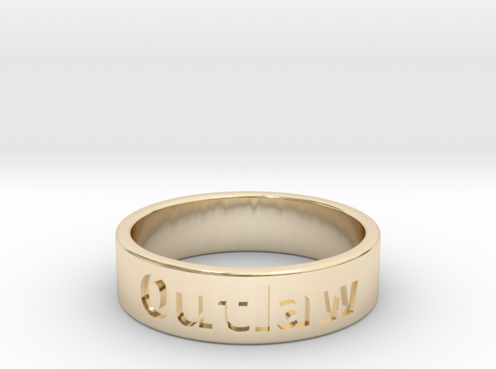 Outlaw Mens Ring 22.2mm Size13 3d printed