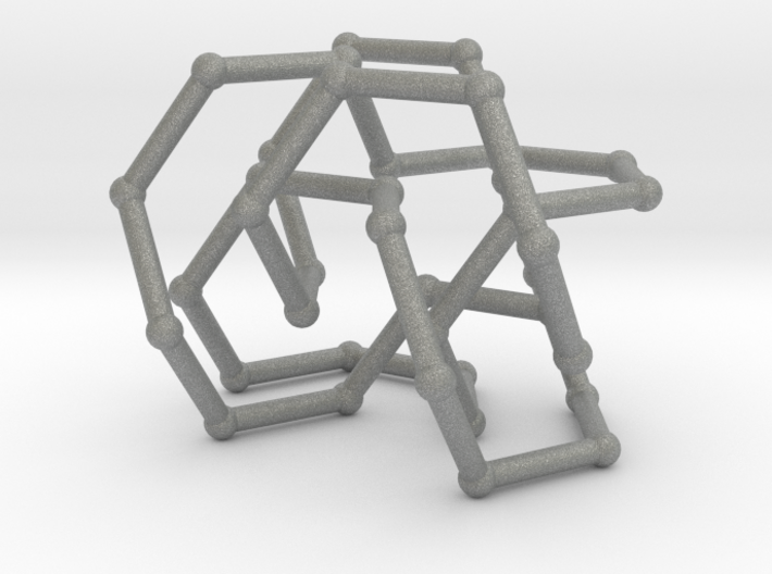 Pretzel knot in FCC lattice 3d printed