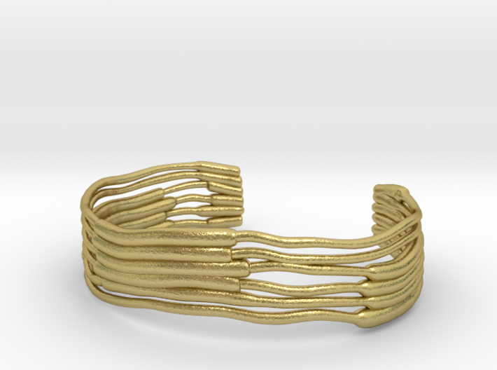 Chloroplast Thylakoid Cuff Bracelet 3d printed