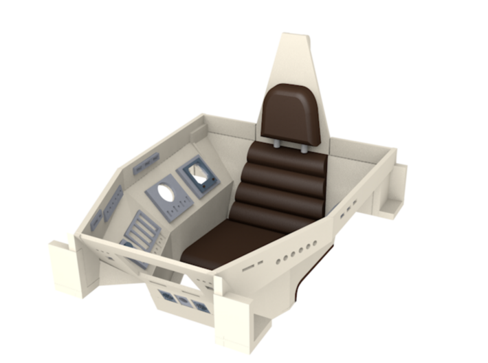1/32 TOS Colonial Viper Cockpit Interior Replaceme 3d printed
