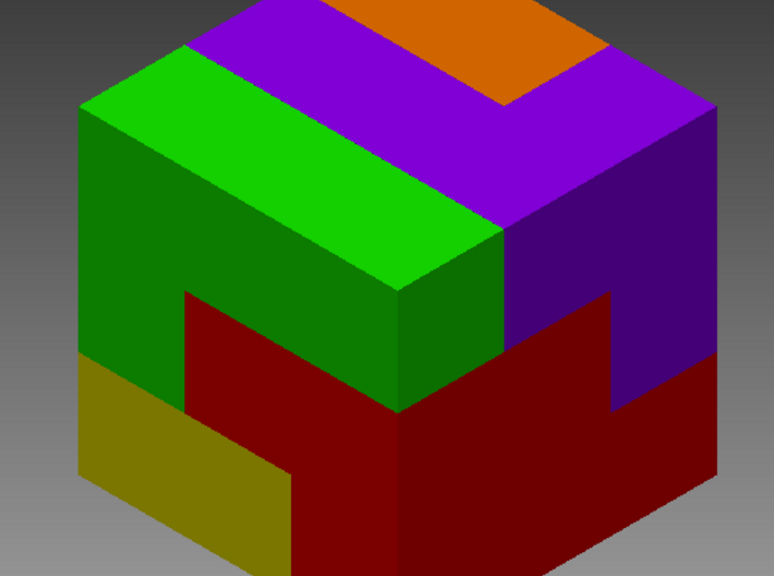 3D Puzzle Cube 3d printed