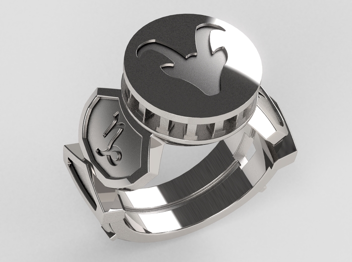 Capricorn Ring 3d printed