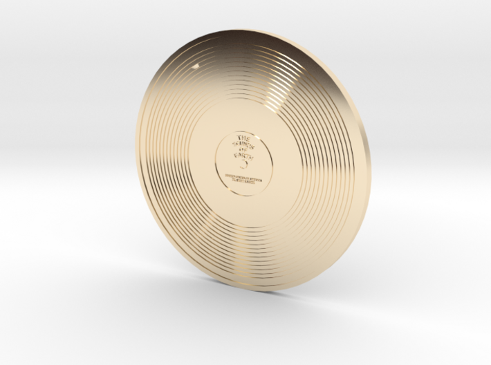Voyager Golden Record Disk 3d printed