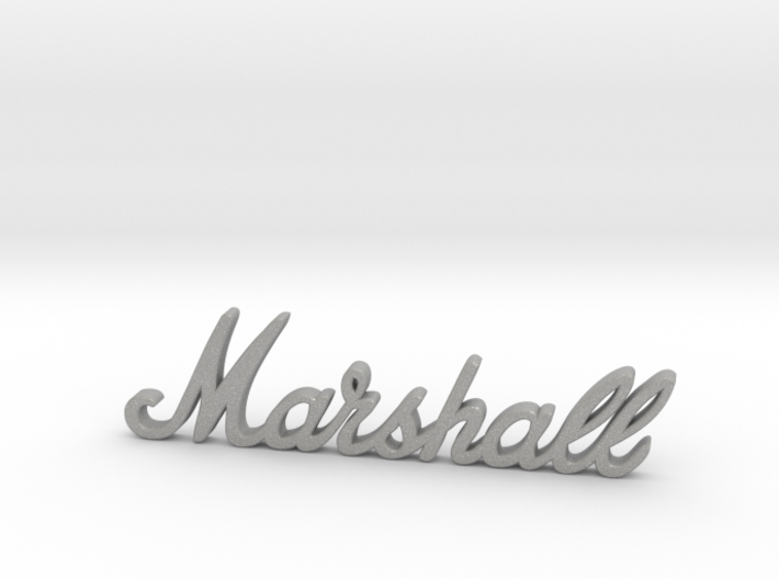 Marshall Logo - 2.5&quot; for Pinball Speaker Panel 3d printed