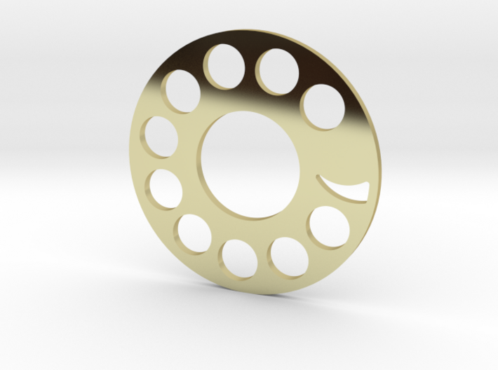 old telephone dial 3d printed