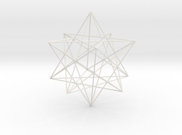 Modern miminalist dodecahedron geometric pendant 3d printed