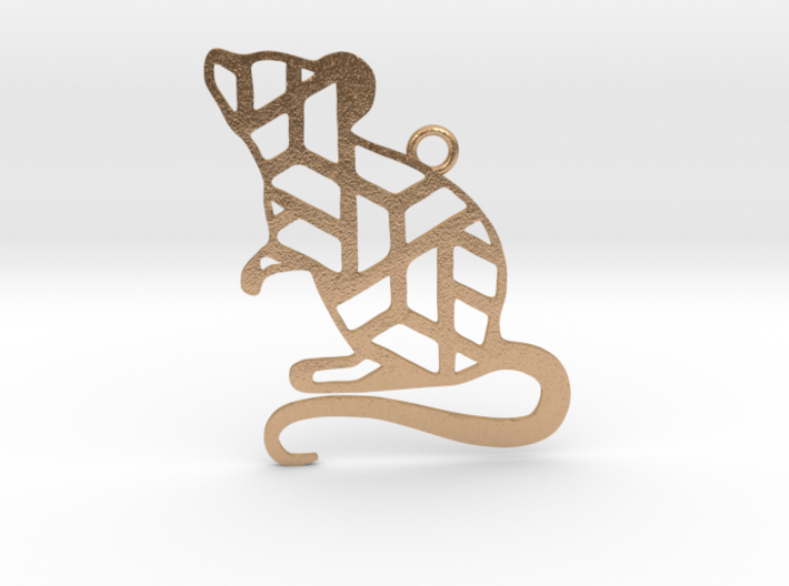 Year Of The Rat Charm 3d printed