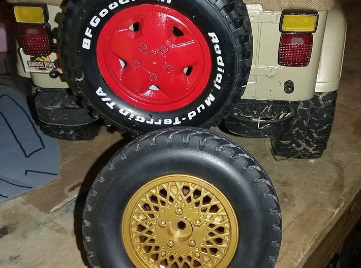 Tamiya Jeep CC-01 Tail light Set 3d printed Shown in smooth fine detail plastic