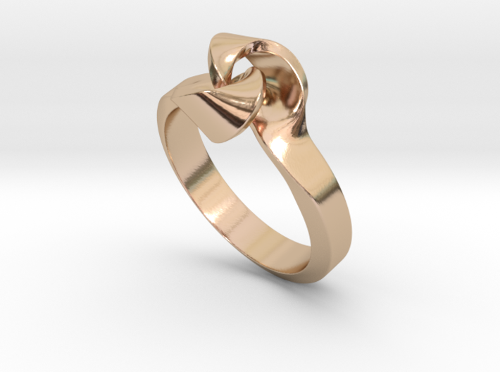 Twist Interlock Ring_A 3d printed