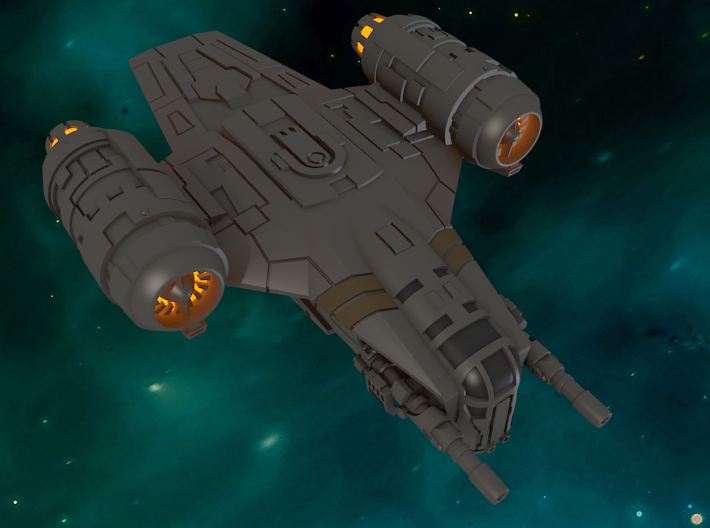 Razor Patrol Ship High-Detail Sci-Fi Miniature 3d printed 