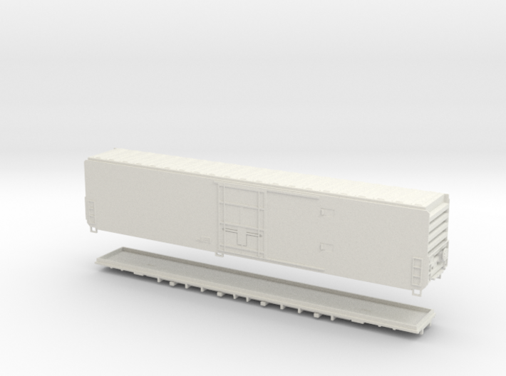 HO Scale 70 ft Cryo-Trans Reefer less detail 3d printed