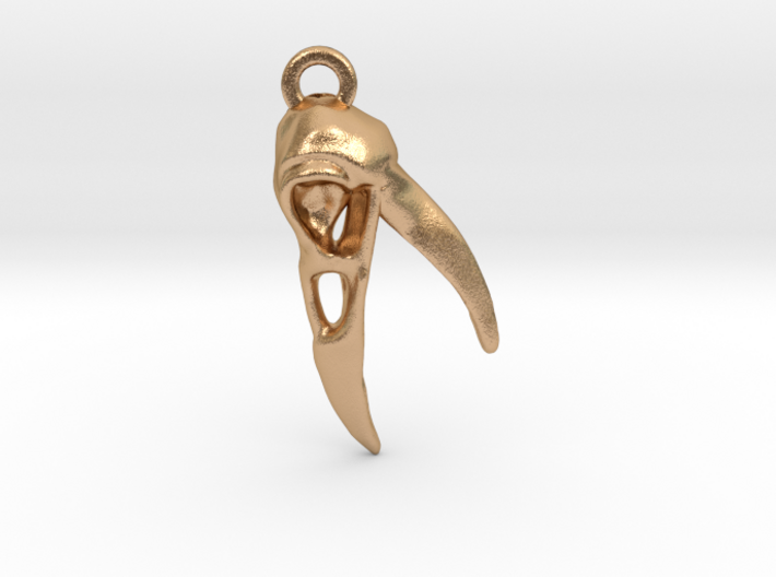 Raven Skull Keychain/Pendant 3d printed