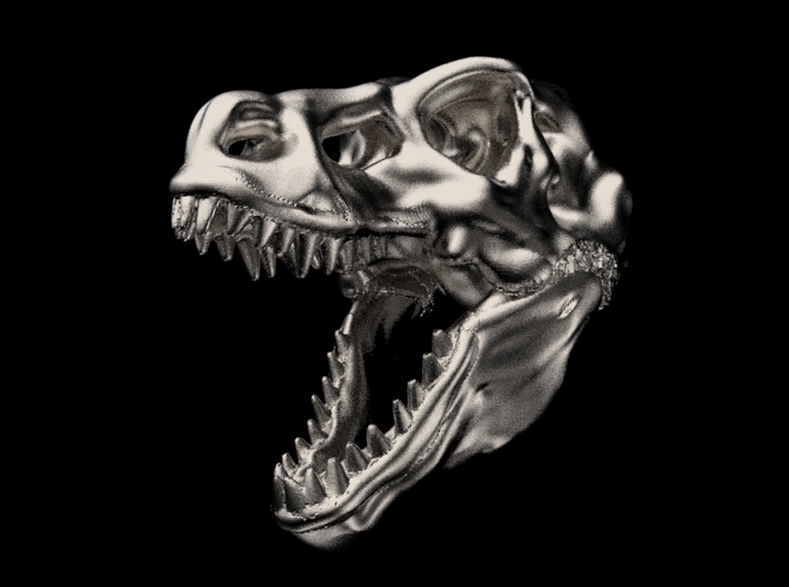 T-Rex Skull Keychain/Pendant 3d printed