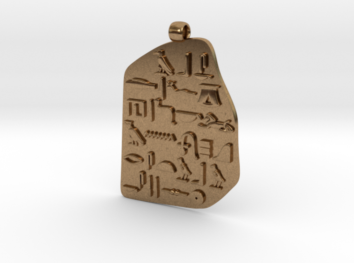 Hieroglyph in Rosetta Stone 3d printed