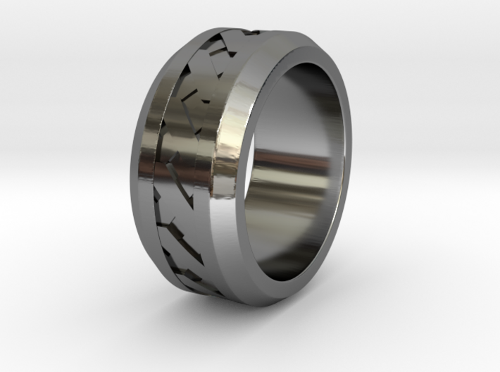 Men's X-Band Ring (Smooth) 3d printed