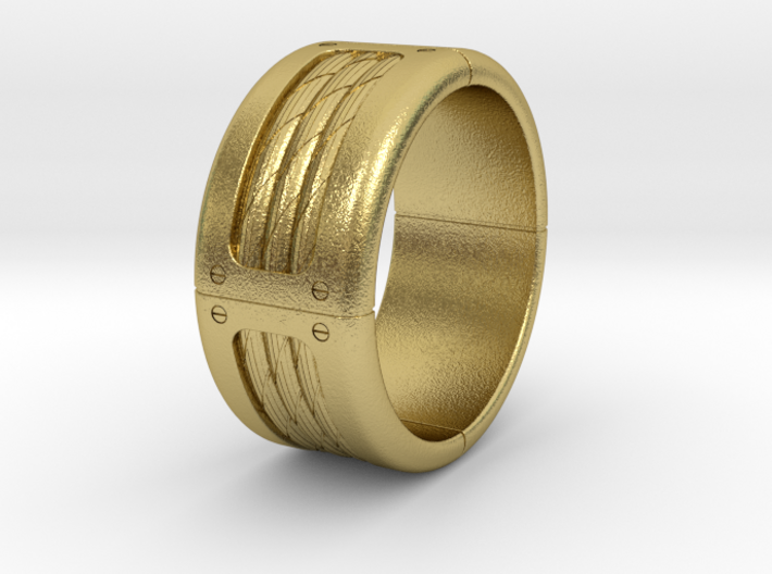 Rope Band Ring 3d printed