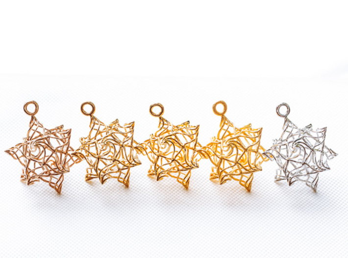 Stellated Dodecahedron Bauble 3d printed 