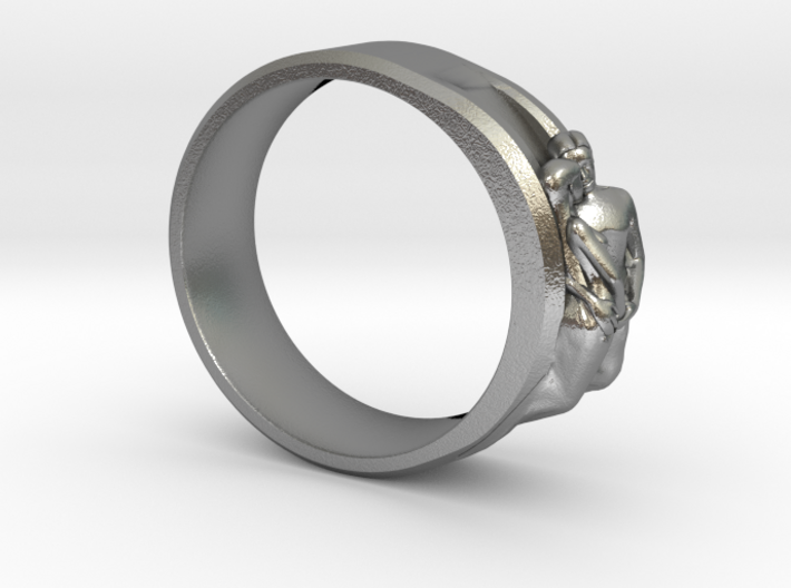 Loving Couple Wedding Ring (or Engagement Ring? 3d printed