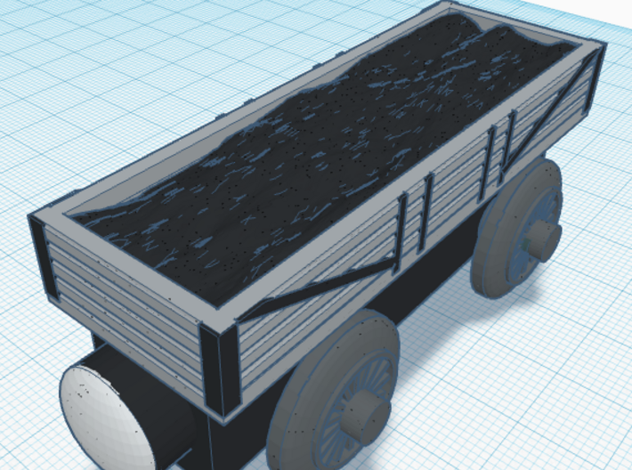 Wooden Railway - Coal Load 3d printed 