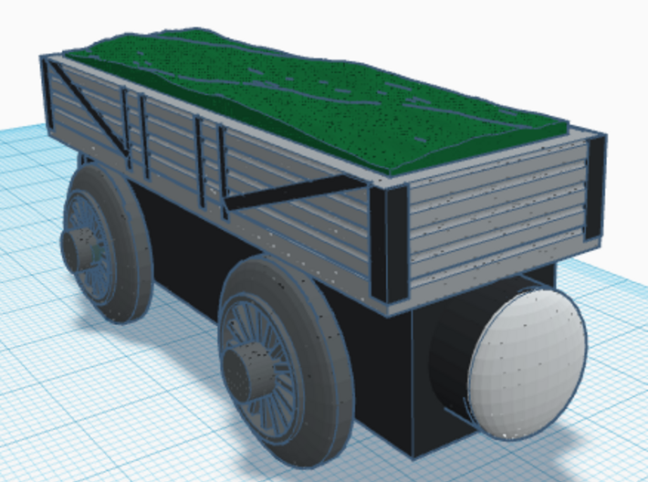 Wooden Railway - Tarp Load (1) 3d printed 