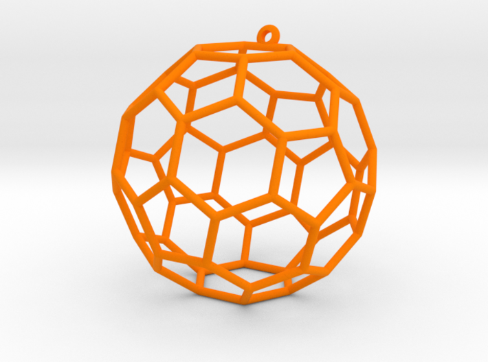 fullerene bauble ornament 3d printed
