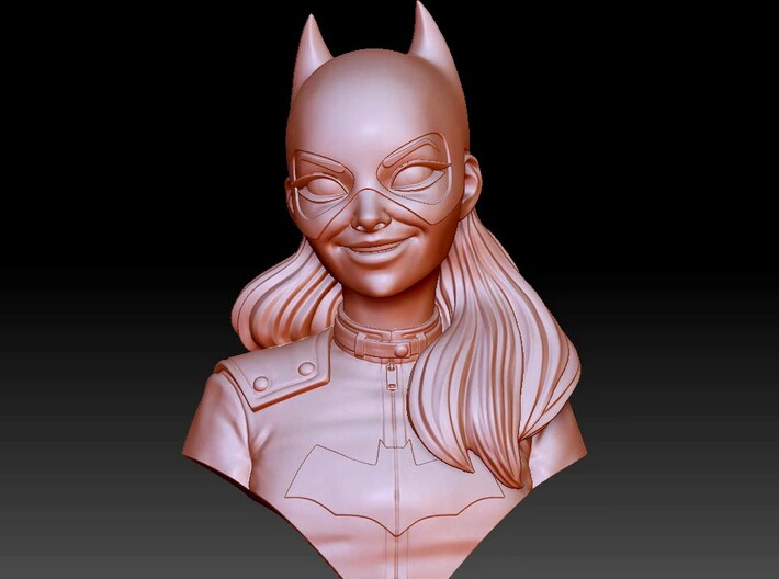 batwoman bust  3d printed 