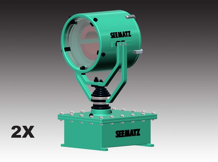Seematz EFS 351 searchlight - 1:50 - 2X 3d printed 