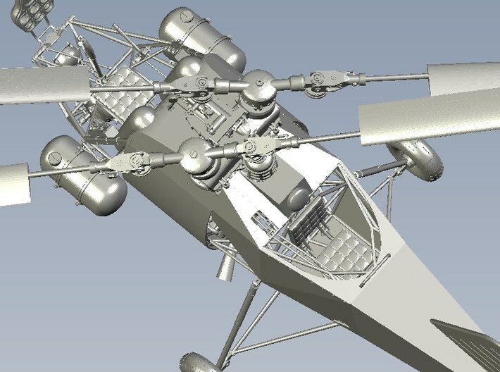 1/350 scale Flettner Fl-282 V21 Kolibri model x 1 3d printed 