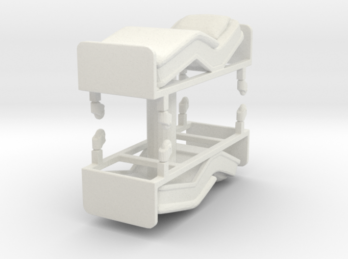 Hospital Bed (x2) 1/76 3d printed